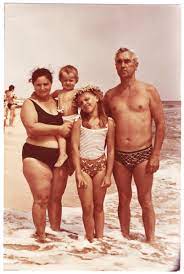 Vintage Colour Beach Photo, Russia Family on Beach, Man Woman Beachwear  Boys Swimming Trunks, Found Summer Snapshot, Playing in Water 3881b - Etsy