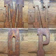 Rustic Metal Letters And Numbers