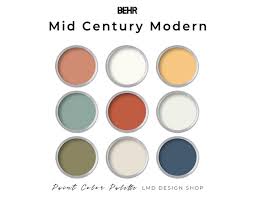 Mid Century Modern Behr Paint Palette