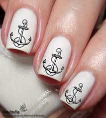 sailing nautical anchor nail art decal