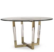 Metal Acrylic Dining Table Base