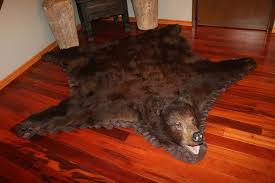 brown bear rug c d international