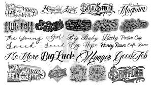 lettering chicano for your tattoo