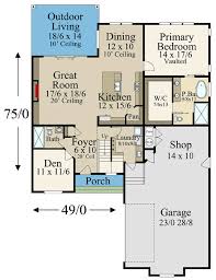 New American House Plan Under 2400 Sq