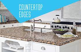 kitchen countertop edges options