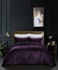 Purple Tillie Velvet Comforter Set