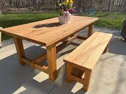 Outdoor Picnic Style Table Custom Made