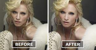 celebrities before and after photo