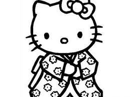 Tranh tô màu Hello Kitty đơn giản đẹp nhất cho bé yêu