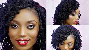 There is definitely more than enough volume here. How To Crochet Kinky Twists Tutorial On Short Natural Hair Youtube