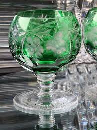 Green Cognac Glasses Nachtmann Traube
