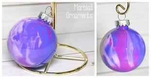marbled ornament craft for