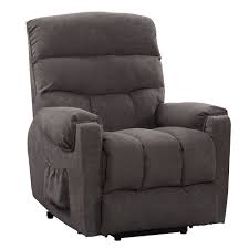 Lift chairs are chairs that feature a powered lifting mechanism that pushes the entire chair up from its base and so assists the user to a standing position. Corliving Power Lift Assist Recliner Grey The Home Depot Canada
