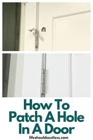 how to patch a hole in a hollow door