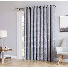 blackout grey silver curtains for patio