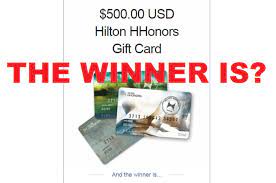 500 hilton gift card giveaway