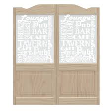 Wood Raised Panel Saloon Door