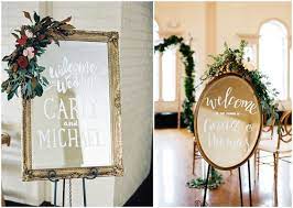20 ways to use wedding mirror signs on
