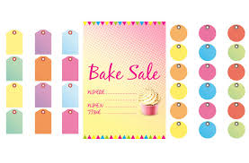 Free Bake Sale Signs And Labels