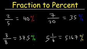 fraction to percent conversion you