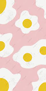 Cute Poached Egg Phone Wallpaper Pink ...