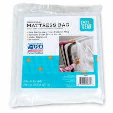Twin plastic mattress cover bag. Pen Gear Universal Mattress Bag Fits All Bed Sizes Protects While Moving And Storing Plastic Clear Pattern Walmart Com Walmart Com