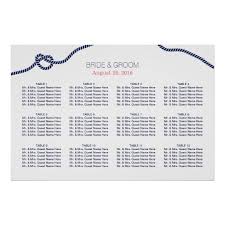 Royal Blue Tying The Knot Wedding Seating Chart