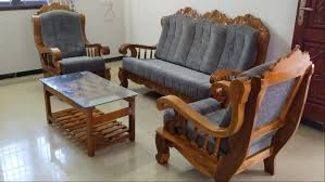 5 seaterteak wood sofa set