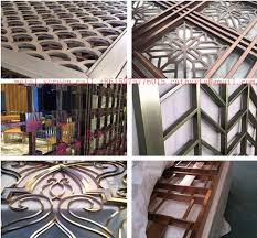 decorative metal work for hotel screen