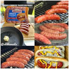 traeger smoked n simmered beer brats