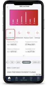 pay credit card bills dbs singapore