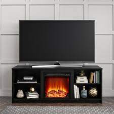 mainstays fireplace tv stand for tvs up