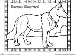 Click the german shepherd dogs coloring pages to view printable version or color it online (compatible with ipad and android tablets). German Shepherd Worksheet Education Com
