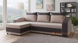 Ъглов диван състоящ се от трисед и лежанка с регулируеми подглавници. Glovi Divani Mebelmag