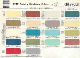 1957 Chevy Color Chips Car Paint Colors 1957 Chevrolet