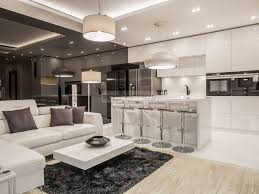 Интериорен дизайн на апартамент 60 кв в индустриален стил. Acherno Interior Na Apartament Byalata Ksha