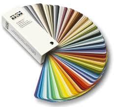 British Standard Colour Swatches Cards