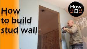 how to build a stud wall wall frame