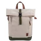 General Waxed Canvas Backpack, Off-white and Green