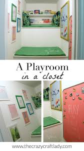 a playroom in a closet the crazy