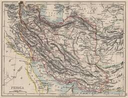 Persia Showing Provinces Iran Persian Gulf Bushire Johnston 1900 Old Map
