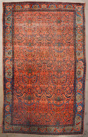 antique persian bijar mostufi design