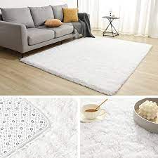 area rug fluffy rug cream white