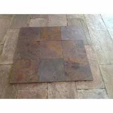 stone black kund multi slate tile at rs