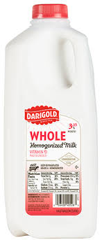 Milk 3 25 Whole Half Gallon Darigold