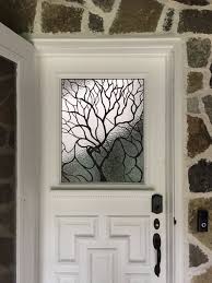 Stained Glass Door Window Lead Tree