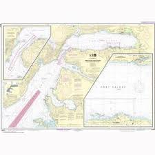 Noaa Nautical Chart 16707 Prince William Sound Valdez Arm And Port Valdez Valdez Narrows Valdez And Valdez Marine Terminal