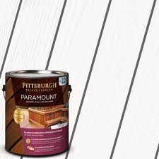 There are many color options for deck stains. Paramount Solid Color Deck Siding Stain 1 Gal At Menards