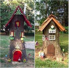 Turn Old Tree Stumps Into Gnome Houses