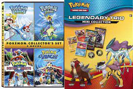 Amazon.com: Legendary Trio Pokémon Roll Collectors 4-Film Set DVD + Pokemon  Mini Pack Card Collection / Heroes, Pokemon 4Ever, Jirachi, Pokemon Destiny  Deoxy's bundle : Movies & TV